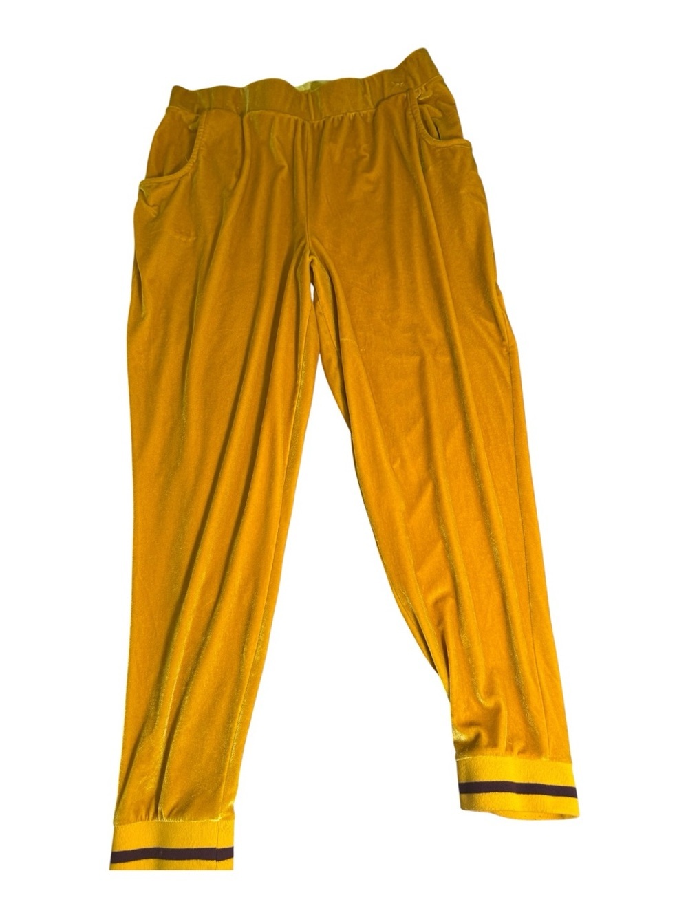 K Jordan Mustard Yellow Track Joggers